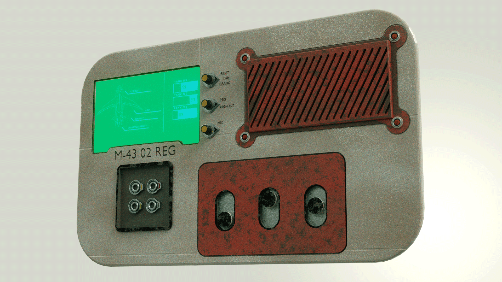 TXI-4400 Air Master Regulation Unit - A Sci Fi Console preview image 5
